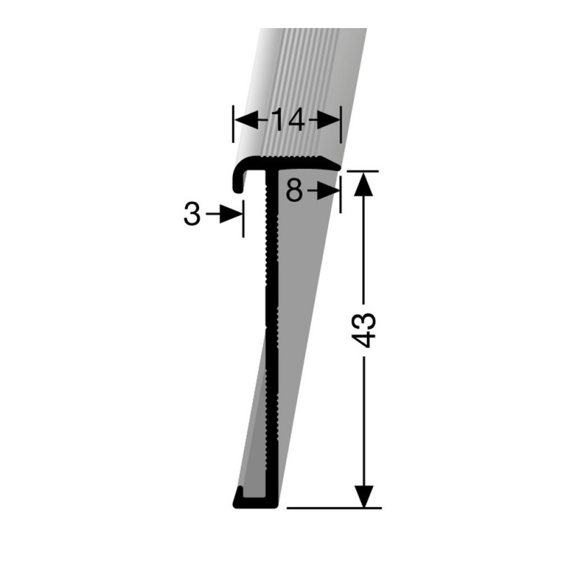 Maten trapprofiel PVC