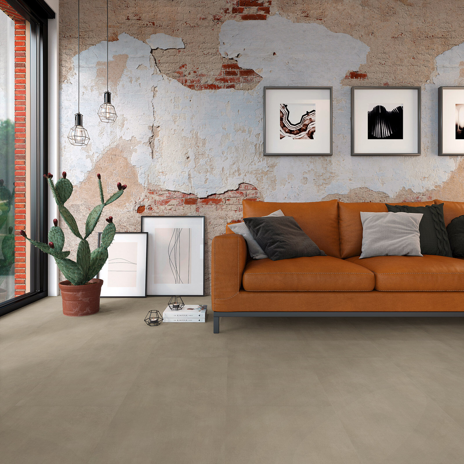 Vivafloors Taupe 1420 PVC Tegel